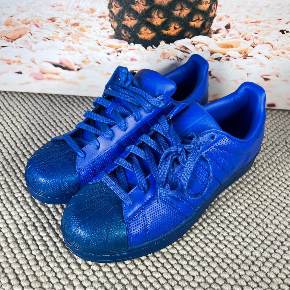 Adidas superstar adicolor blue leather